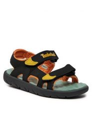 Timberland Sandały Perkins Row 2 Strap Sandal TB0A43EAEDN1 Czarny. Czarne sandały chłopięce Timberland, ze skóry, bez zapięcia. Za 139.99 zł.