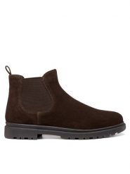 Geox Sztyblety U Andalo U16DDA 00022 C6012 Brązowy ciemny. Brązowe botki męskie Geox, bez wzorów, ze skóry, bez zapięcia. Za 499.99 zł.