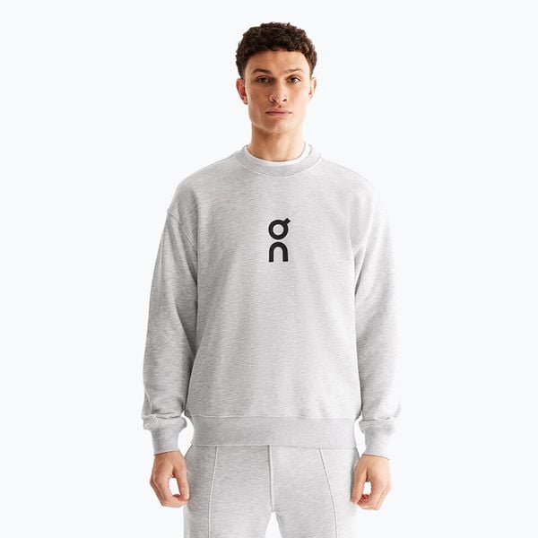 Bluza męska On Club Crew. Szare bluzy męskie On, m, bez wzorów, z bawełny, bez kaptura. Za 419.99 zł.