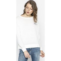 Pepe Jeans - Bluzka Palma. Szare bluzki damskie Pepe Jeans, z bawełny, casualowe, z okrągłym kołnierzem. W wyprzedaży za 139.90 zł.