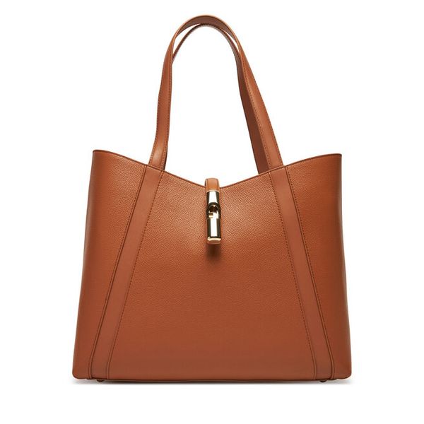 Torebka Furla. Brązowe torebki do ręki damskie Furla, bez wzorów, klasyczne, bez dodatków. Za 1,209.00 zł.