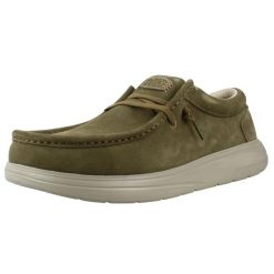 Buty HEY DUDE HD41975 WALLY X SUEDE Zielony. Zielone trekkingi męskie Hey dude, na fitness i siłownię. Za 379.99 zł.