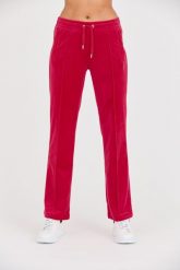 JUICY COUTURE Różowe spodnie dresowe Tina Track Pants. Czerwone spodnie dresowe damskie Juicy Couture, s, bez wzorów, z dresówki. W wyprzedaży za 291.99 zł.