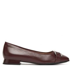 Baleriny Caprice. Czerwone baleriny damskie Caprice, bez wzorów, bez obcasa. Za 289.99 zł.