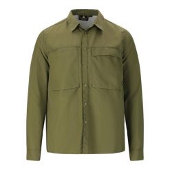 Koszula trekkingowa męska Whistler Elm. Zielone koszule męskie Whistler, m, bez wzorów, bez kołnierzyka, bez ramiączek. Za 224.99 zł.