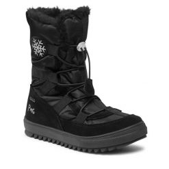 Śniegowce Primigi. Czarne buty zimowe dziewczęce Primigi, z gore-texu, bez zapięcia. Za 469.99 zł.