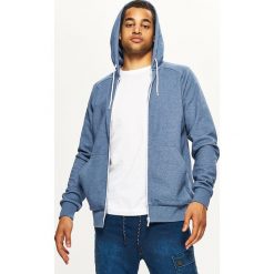 Gładka bluza z kapturem BASIC - Niebieski. Bluzy męskie marki Cropp. Za 89.99 zł.