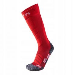Skarpety narciarskie damskie UYN Magma Ski Socks. Czerwone skarpety damskie UYN, bez wzorów. W wyprzedaży za 158.20 zł.