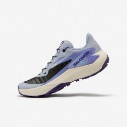 Buty do biegania w terenie damskie Salomon Genesis. Niebieskie obuwie sportowe damskie Salomon, bez wzorów, z gumy, do biegania. Za 599.99 zł.