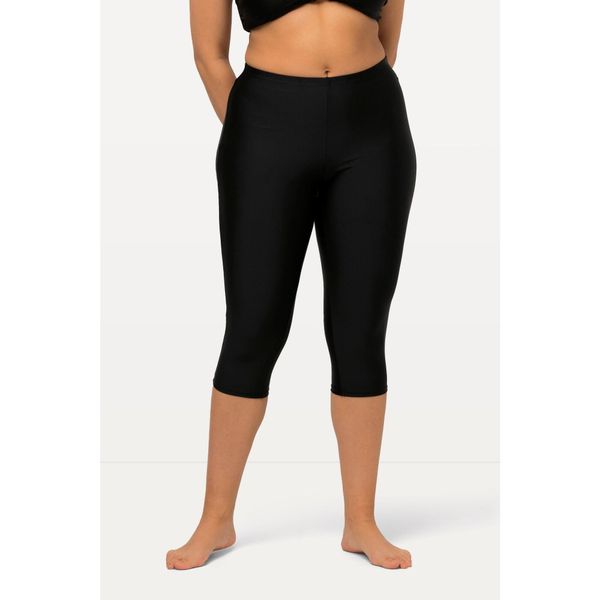 Damskie Rybaczki do pływania do kolan komfortowy stretch. Czarne kostiumy jednoczęściowe damskie Ulla Popken, plus size, bez wzorów, z elastanu, sportowe, plus size, do pływania. Za 123.99 zł.