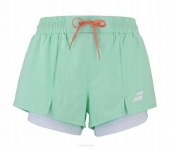 Spodenki do padla damskie Babolat Padel Short Perf. Niebieskie szorty sportowe damskie BABOLAT, l, bez wzorów, z elastanu, eleganckie, na fitness i siłownię. Za 179.99 zł.