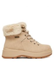Skechers Trzewiki Park City 168087/NAT Beżowy. Brązowe botki damskie Skechers, ze skóry, bez obcasa, na płaskiej podeszwie, bez zapięcia. Za 339.99 zł.