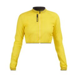 Damska kurtka wodoodporna Mavic Cosmic. Żółte kurtki damskie MAVIC, bez wzorów, bez kaptura. W wyprzedaży za 370.00 zł.