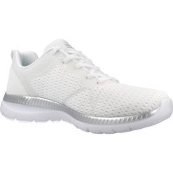 Buty SKECHERS BOUNTIFUL-QUICK PATH Biały. Białe obuwie sportowe damskie Skechers, bez wzorów, z syntetyku, trekkingowe, Skechers Sport. Za 260.99 zł.