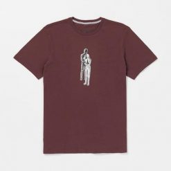 Koszulka Volcom Held merlot. Czerwone koszulki sportowe męskie Volcom, bez wzorów, bez kołnierzyka, bez ramiączek. Za 169.16 zł.