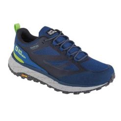 Trampki Męskie Niskie Terraventure Texapore. Niebieskie trampki męskie Jack Wolfskin, bez wzorów, z gumy, klasyczne, bez zapięcia. Za 730.99 zł.