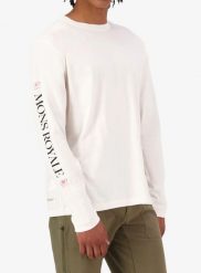 Longsleeve Mons Royale Yonder Merino Organic Cotton Long Sleeve. Białe bluzki z długim rękawem męskie Mons Royale, l, bez wzorów, z bawełny, klasyczne, bez kołnierzyka. Za 368.49 zł.