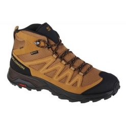 Buty Salomon X Ward Leather Mid Gtx M 471818 brązowe. Brązowe trekkingi męskie na fitness i siłownię. Za 755.92 zł.