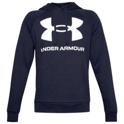Bluza sportowa męska Under Armour Rival Fleece Big Logo HD. Białe bluzy męskie Under Armour, m, bez wzorów, z kapturem. Za 228.50 zł.