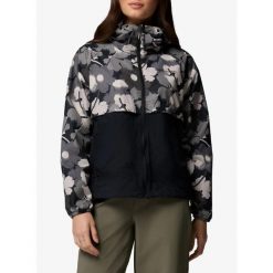 Kurtka wiatrówka damska Columbia Spire Valley Printed Windbreaker. Szare kurtki damskie Columbia, bez wzorów, bez kaptura. Za 239.99 zł.
