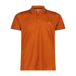 Koszulka męska turystyczna CMP 3T60137N. Brązowe koszulki polo męskie CMP, m, bez wzorów, sportowe, bez ramiączek. Za 176.50 zł.