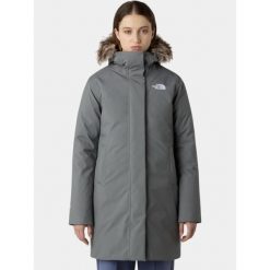 Płaszcz Zimowy Damski The North Face W Arctic. Szare kurtki sportowe damskie The North Face, na zimę, bez wzorów, z puchu, bez kaptura, trekkingowe. Za 1,799.00 zł.