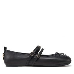 Baleriny PINKO. Czarne baleriny damskie Pinko, bez wzorów, bez obcasa. Za 579.99 zł.