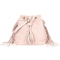 Hobo bag skórzany boho BELIMORE W03 czarny. Czerwone torebki do ręki damskie bez wzorów, ze skóry, boho, bez dodatków. Za 144.90 zł.