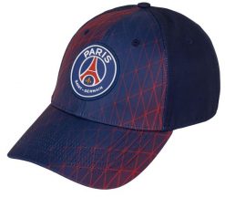 Klasyczna czapka baseballowa PSG. Niebieskie czapki i kapelusze męskie PSG, bez wzorów, z bawełny, klasyczne. Za 109.00 zł.