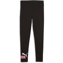 Dla dzieci Tights Puma Ess 2 Color No.1 Logo Leggings. Czarne legginsy dla dziewczynek Puma, bez wzorów. Za 190.00 zł.