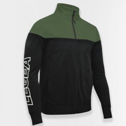 Kurtka sportowa Oversize z zamkiem ONTARIO czarna zielona. Czarne kurtki męskie Legea, xl, bez wzorów, z materiału, sportowe. Za 88.00 zł.