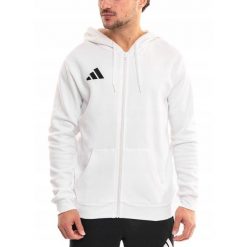 Bluza Męska adidas Entrada 26 z Kapturem Rozsuwana Sportowa Bawełniana XXL. Białe bluzy męskie Adidas, m, bez wzorów, z bawełny, z kapturem. Za 144.99 zł.