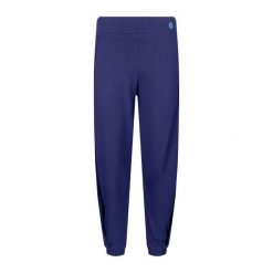 Spodnie do jogi Moonholi Crescent Open Sweatpants z rozcięciem. Niebieskie spodnie materiałowe damskie MOONHOLI, s, bez wzorów. Za 299.00 zł.