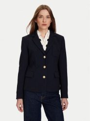 Tommy Hilfiger Marynarka WW0WW46660 Granatowy Slim Fit. Niebieskie żakiety damskie Tommy Hilfiger, bez wzorów, z syntetyku. Za 829.99 zł.