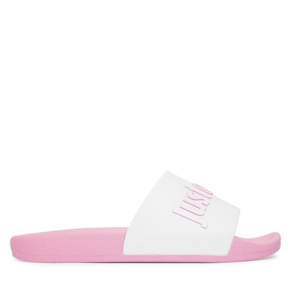 Klapki Just Cavalli. Czerwone klapki damskie Just Cavalli, bez wzorów, bez obcasa. Za 182.99 zł.