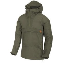Kurtka turystyczna męska Helikon-Tex Woodsman Anorak. Zielone kurtki męskie HELIKON-TEX, l, bez wzorów, z bawełny, klasyczne, z kapturem. Za 417.99 zł.