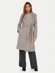 ONLY Płaszcz przejściowy Alvilda 15314362 Beżowy Regular Fit. Brązowe płaszcze damskie Only, m, bez wzorów, z syntetyku, bez kaptura. Za 299.99 zł.