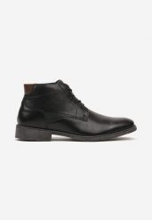 Czarne Eleganckie Botki Sznurowane Zdobione Naszywką Zeanizelle. Czarne botki męskie Born2be, eleganckie, bez zapięcia. Za 129.99 zł.