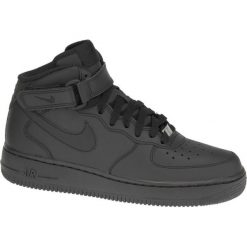 Czarne Buty Nike Air Force 1 Mid Gs W 314195-004. Czarne obuwie sportowe damskie Nike, bez wzorów, z materiału, Adidas Advantage. W wyprzedaży za 369.00 zł.