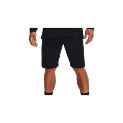 Męskie Spodenki Treningowe Under Armour Terry Short CzaRNe. Czarne krótkie spodenki sportowe męskie Under Armour, m, bez wzorów, do biegania. Za 241.50 zł.