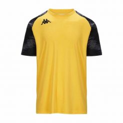 Koszulka Kappa Daverno. Czarne koszulki sportowe męskie Kappa, bez wzorów, bez kołnierzyka, bez ramiączek, na fitness i siłownię. Za 168.50 zł.