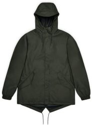 Rains płaszcz przeciwdeszczowy unisex FISHTAIL JACKET W3 18010 03 GREEN L. Zielone kurtki sportowe damskie Rains, l, bez wzorów, sportowe, bez kaptura. Za 756.44 zł.
