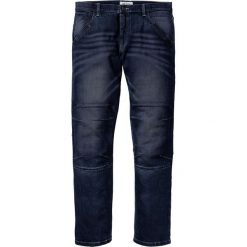 Dżinsy ze stretchem Regular Fit Straight bonprix ciemnoniebieski "used". Jeansy męskie marki bonprix. Za 59.99 zł.