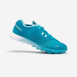 Buty do biegania w terenie Race Light damskie. Niebieskie obuwie sportowe damskie KIPRUN, bez wzorów, z materiału, do biegania. Za 319.99 zł.