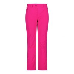 Spodnie narciarskie dla kobiet CMP. Czerwone spodnie snowboardowe damskie CMP, na zimę, bez wzorów, sportowe, narciarskie. Za 423.70 zł.