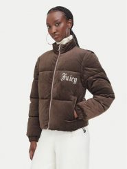 Juicy Couture Kurtka zimowa JCOGL226552 Brązowy ciemny Regular Fit. Brązowe kurtki damskie Juicy Couture, na zimę, xl, bez wzorów, z syntetyku, bez kaptura. Za 699.99 zł.