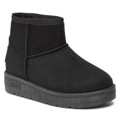 Śniegowce Big Star Shoes. Czarne buty zimowe chłopięce BIG STAR SHOES, bez wzorów, bez zapięcia. Za 179.99 zł.