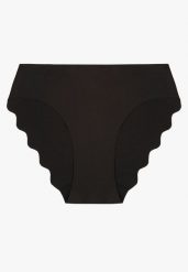 Czarne Majtki Typu Figi o Bezszwowym Wykończeniu Siladeia. Czarne figi damskie Renee, plus size, bez wzorów, z jeansu. Za 9.99 zł.