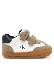 Calvin Klein Niechodki V0B9-83438-1976 Beżowy. Brązowe buty sportowe chłopięce Calvin Klein, bez wzorów, ze skóry, bez zapięcia. Za 214.99 zł.