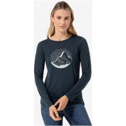 Koszulka z długim rękawem damska SUPER.NATURAL W Mountain Mandala Tree LS. Niebieskie t-shirty damskie super.natural, bez wzorów, bez kołnierzyka. Za 279.99 zł.